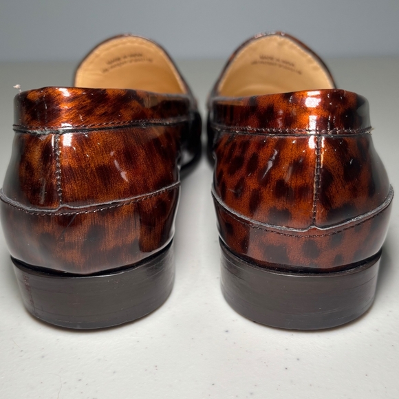 Cole Haan Leopard Tortoise Print Loafers - Picture 3 of 15